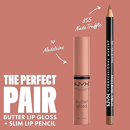 NYX PROFESSIONAL MAKEUP Butter Gloss, Non-Sticky Lip Gloss - Madeleine (Mid-Tone Nude) - Image 3