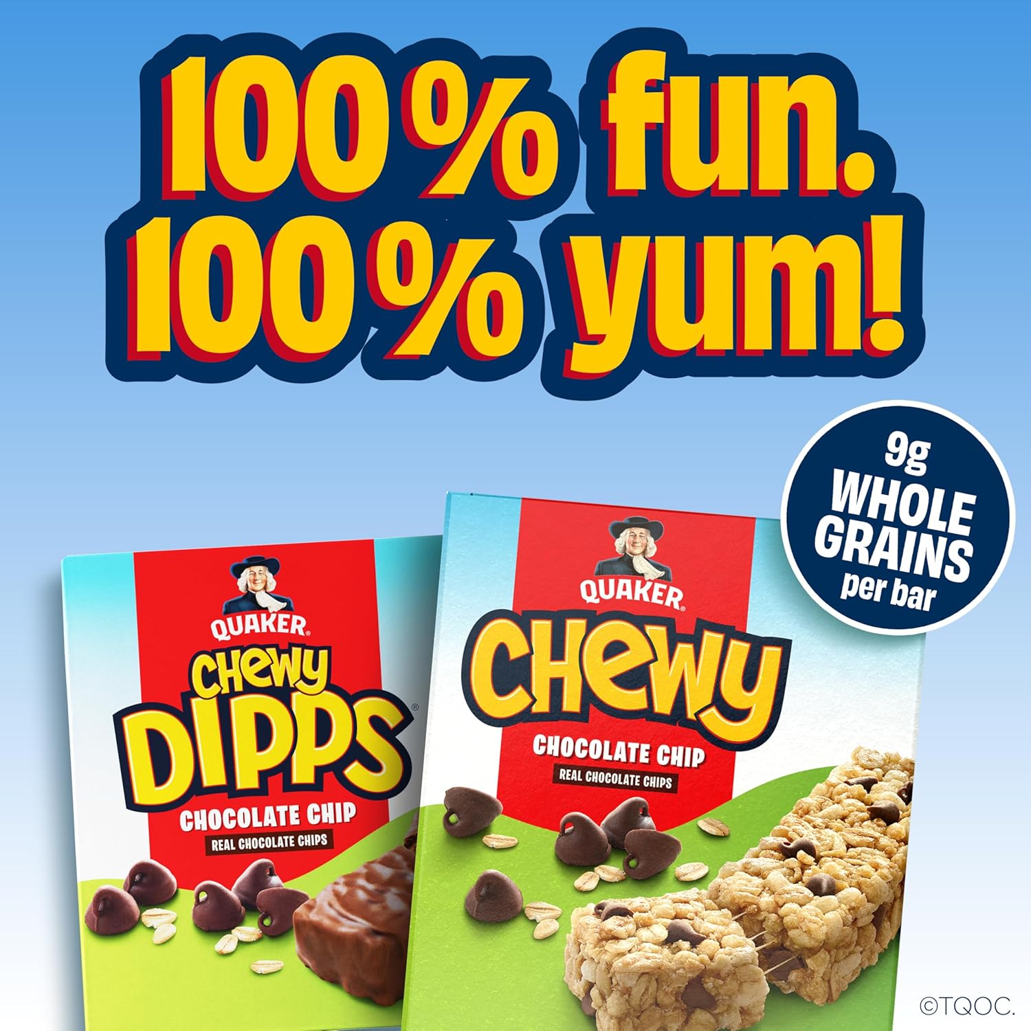 Quaker Chewy Lower Sugar Granola Bars, Chocolate Chip, 58 Count - Image 3