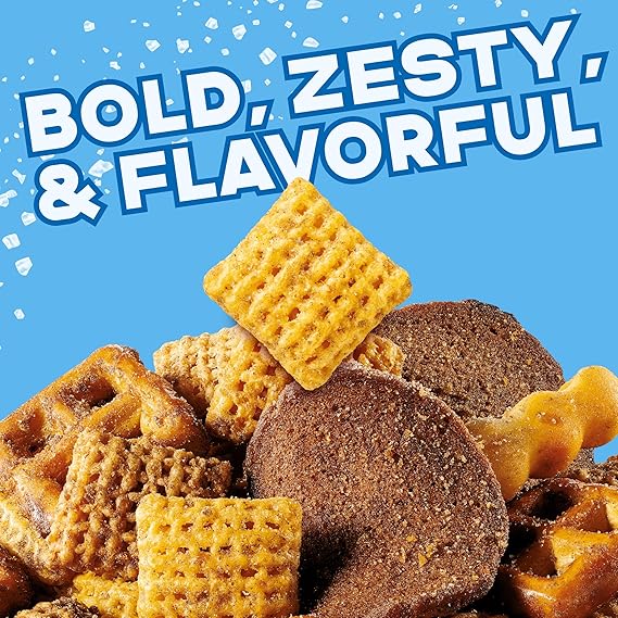 Chex Mix Traditional Original Recipe Snack Mix, Salty Snacks Tub, 20 oz - Image 4